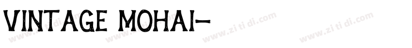 vintage mohai字体转换